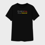 Men’s Black Cotton T-Shirt for Developers