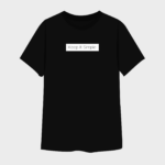 Custom Men’s Black Cotton T-Shirt - Keep It Simple